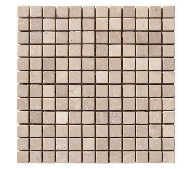 MARBRE MOSAIQUE 2.3X2.3 CM CREME IVOIRE