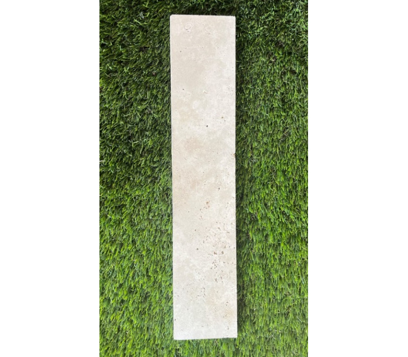 TRAVERTIN PLINTHE IVOIRE 8X40.6 EP 1.2 CM 1ER CHOIX